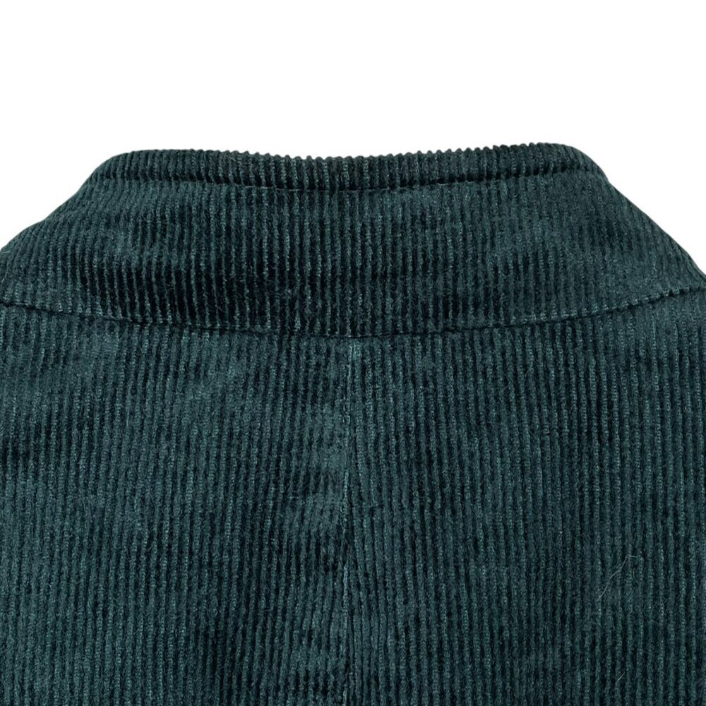 INC Petite Dark Green Corduroy Military Jacket Lined Cropped M - Picture 10 of 13
